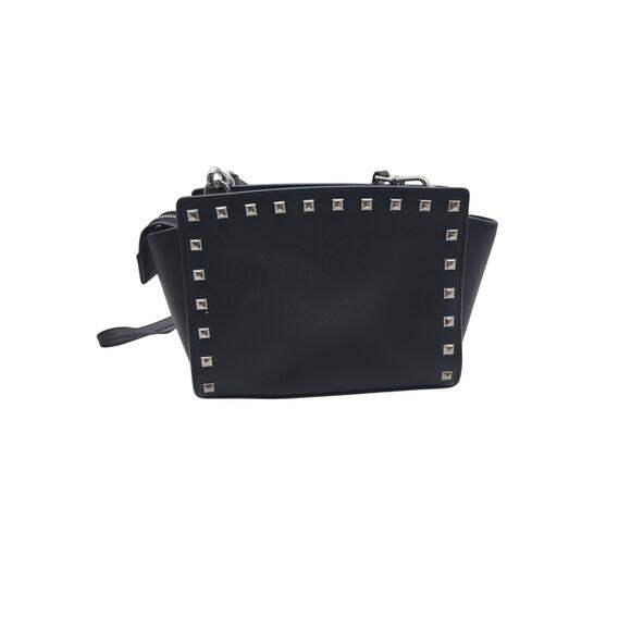 Michael Kors Black Saffiano Leather Selma Crossbody Purse - Picture 5 of 11